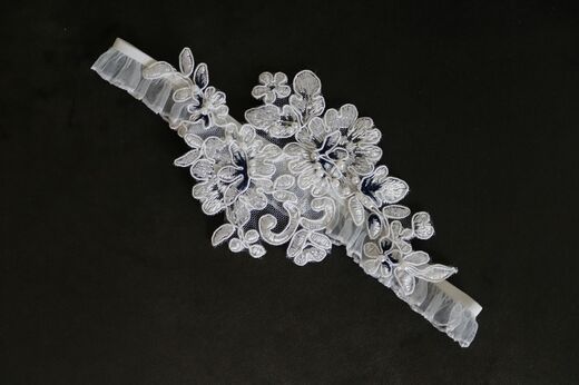 podvazek modrá drobnost