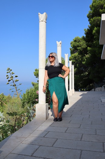 sukně mořská zeleň