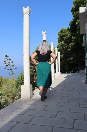 sukně mořská zeleň