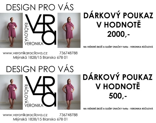 dárkové poukazy